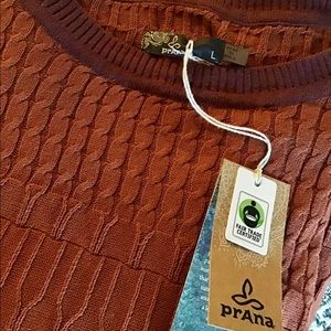 Prana Margo Sweater in Henna-new with tags